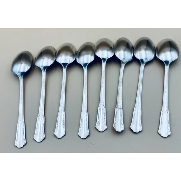 International Silver Rogers 1940 TREASURE Silverplate Place Oval Soup Spoons - Picture 8 of 10